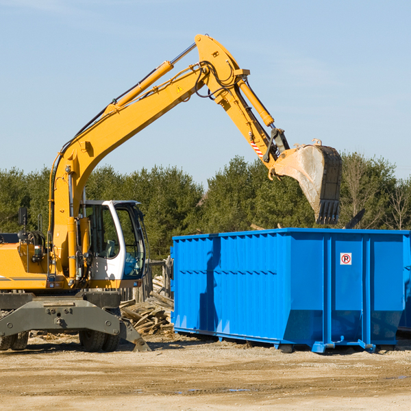 what size residential dumpster rentals are available in Wake Forest North Carolina